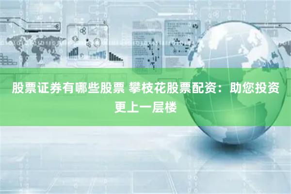 股票证券有哪些股票 攀枝花股票配资：助您投资更上一层楼